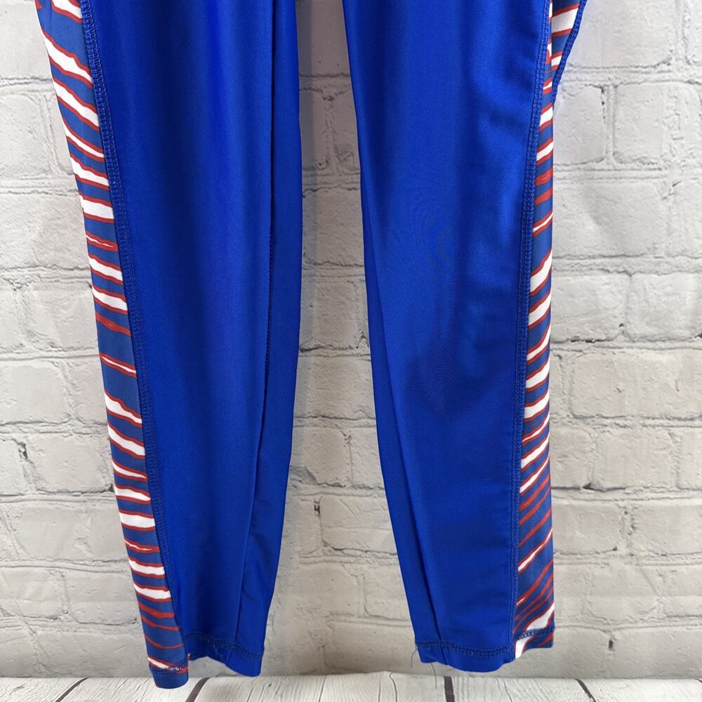 Buffalo Bills Zubaz Womans Leggings Size XL Royal Red & White - Picture 4 of 11